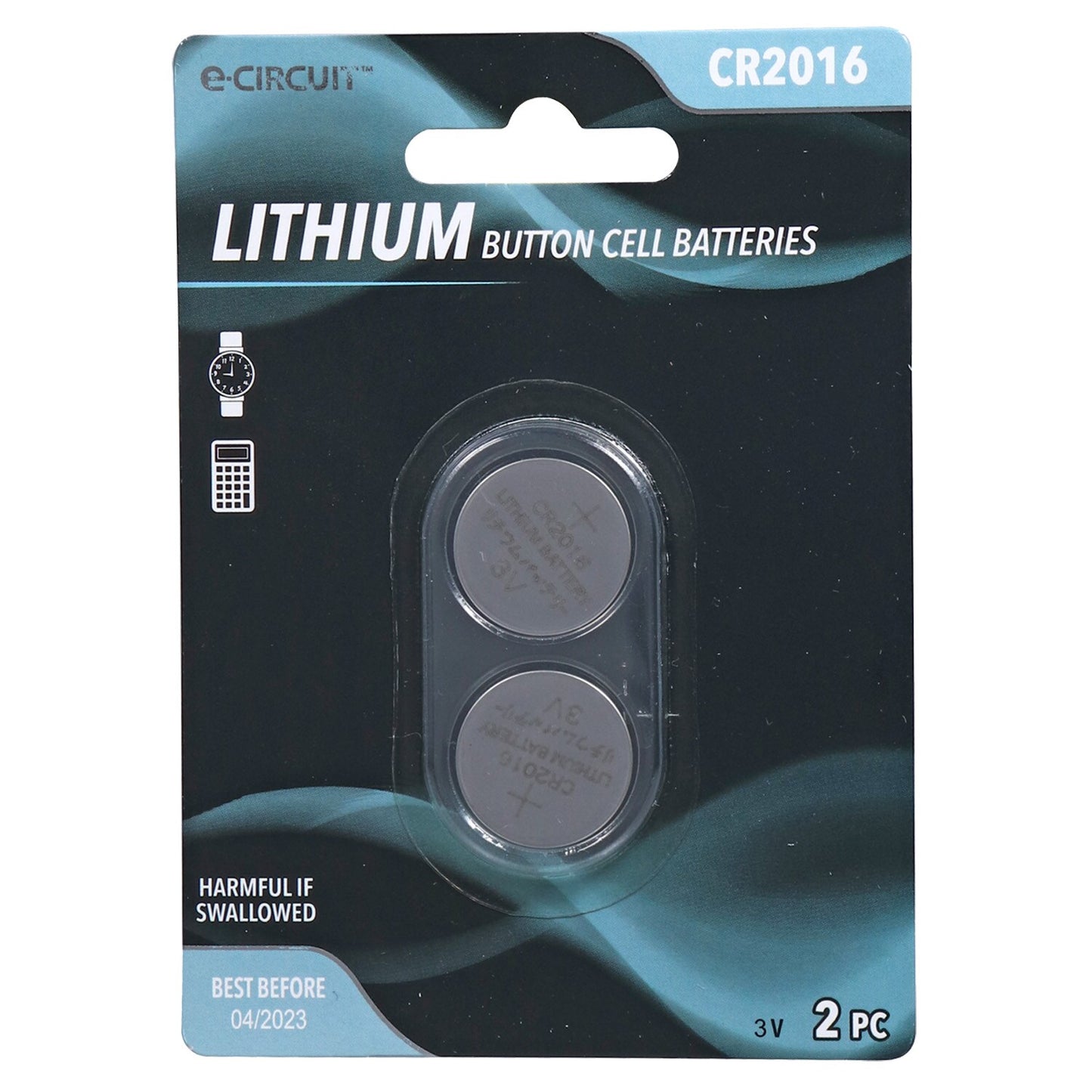 E-Circuit Lithium Batteries, 2-ct. Packs (Pack of 24)