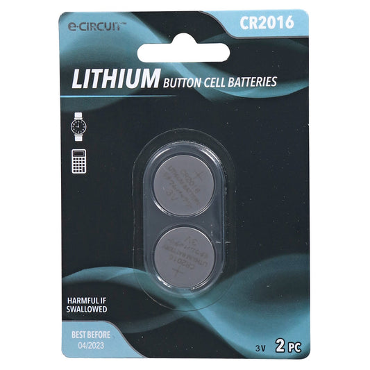 E-Circuit Lithium Batteries, 2-ct. Packs (Pack of 24)