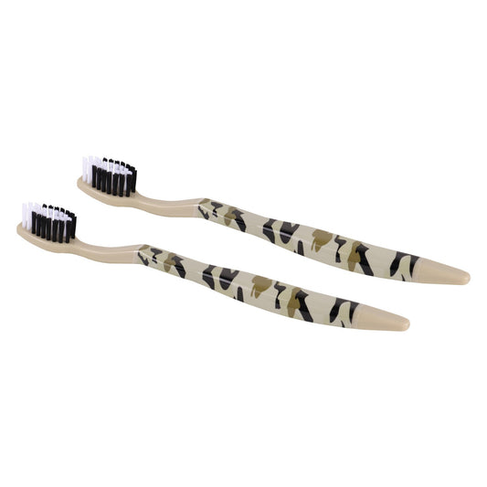 Plackers Camo Soft Toothbrushes, 2-ct. Packs (Pack of 24)