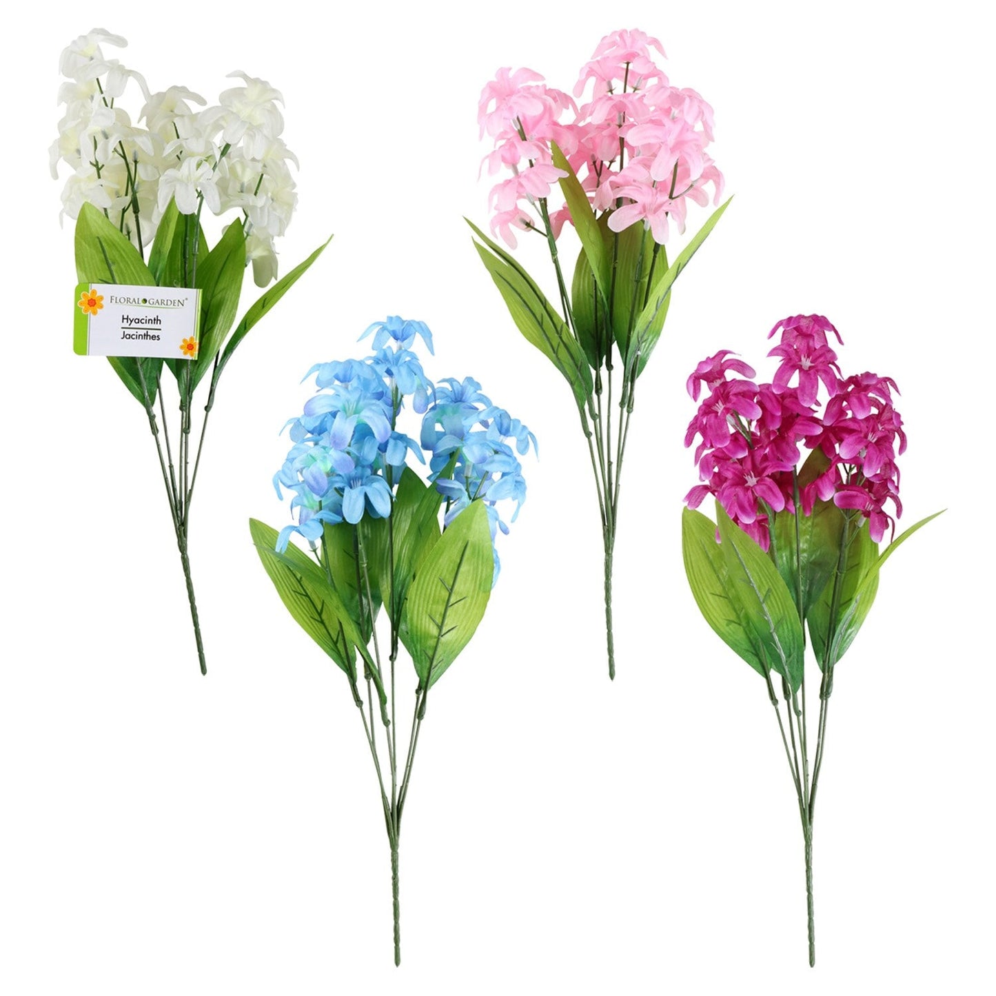 6-Stem Artificial Hyacinth Bushes, 15.5 in. (Pack of 36)