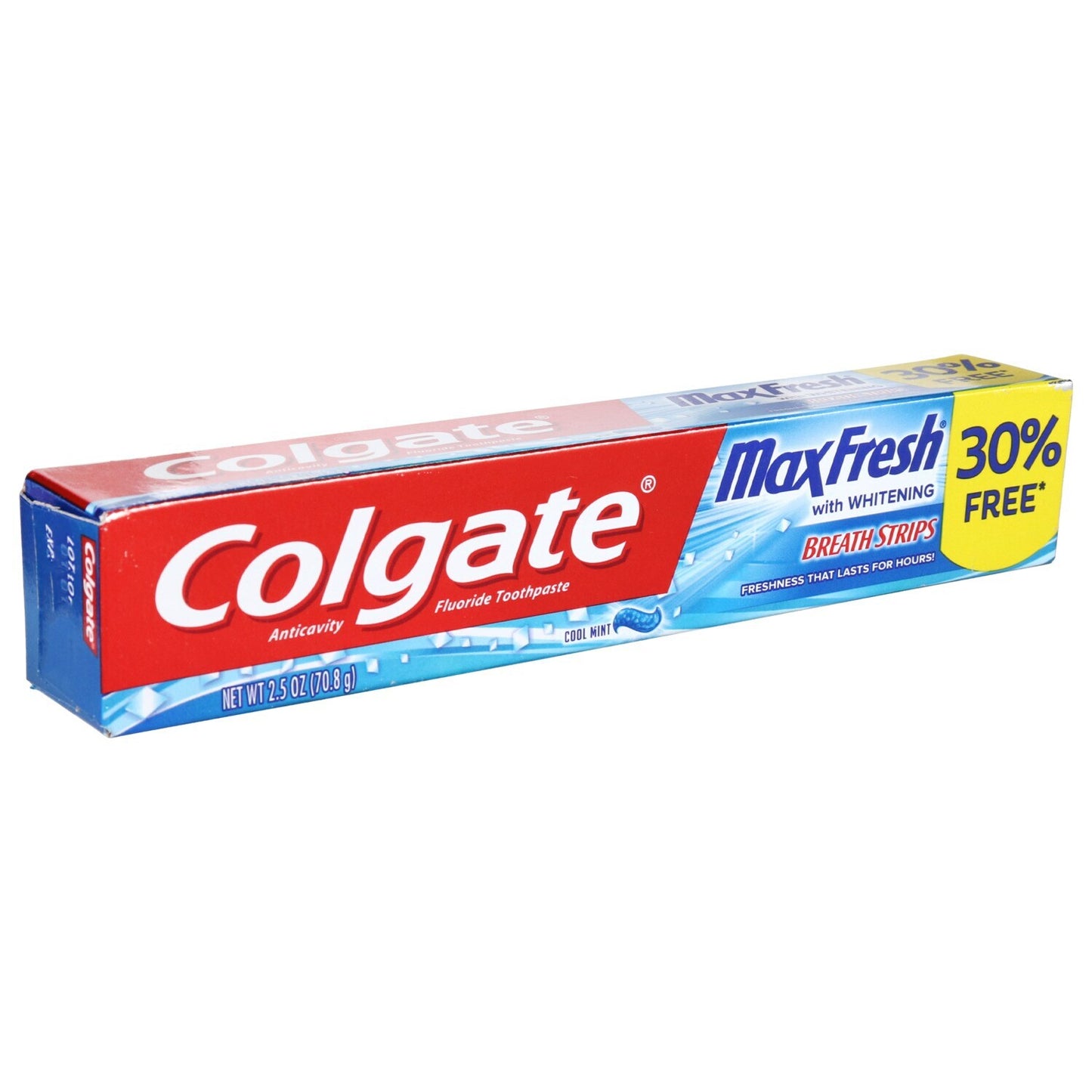 MaxFresh Anticavity Flouride Toothpaste Whitening & Breath Strips, 2.5 oz. (24)