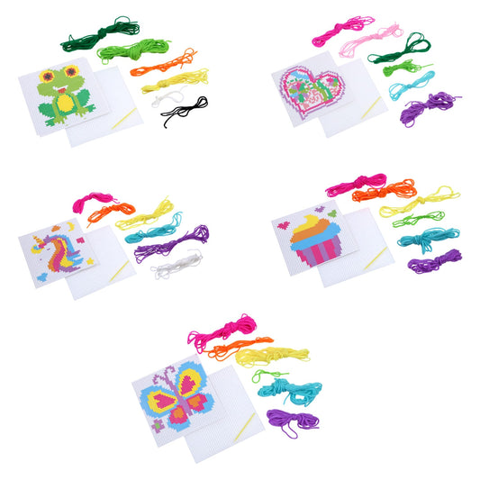 Creative Kids Colorful Cross Stitch Kits (Pack of 36)