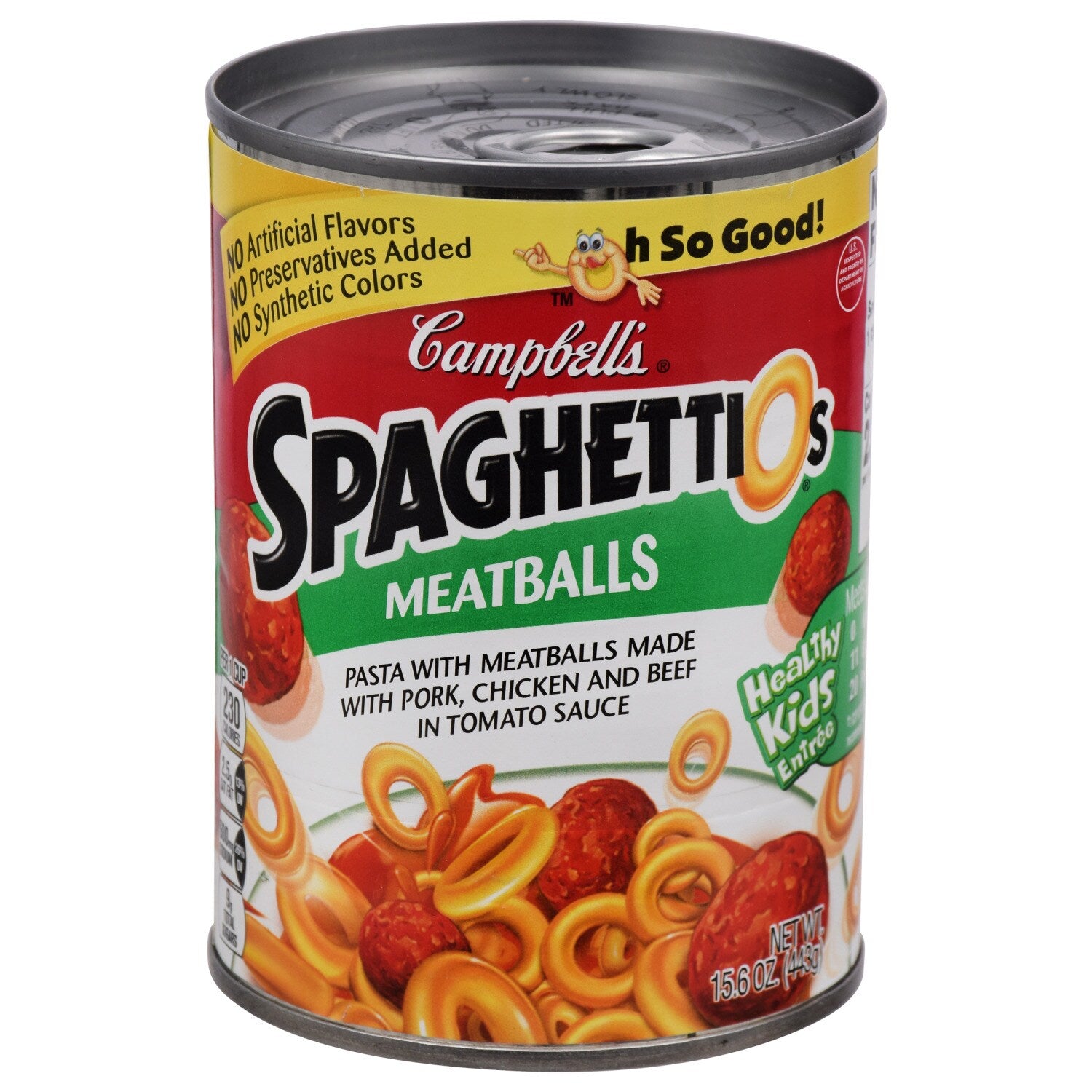Campbell's Spaghettios with Meatballs, 15.6 oz. Cans (Pack of 24)