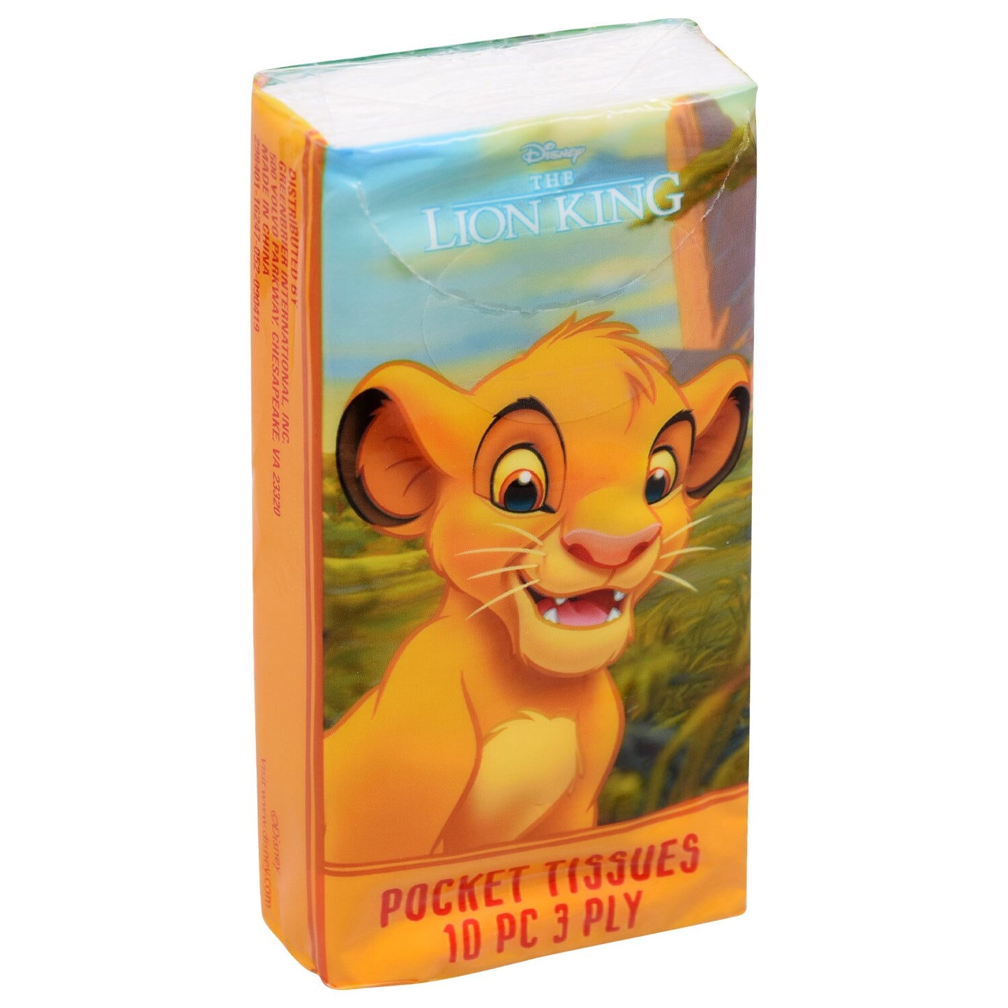 Licensed Character 3-Ply Pocket Tissues, 4-ct. Packs (Pack of 48)
