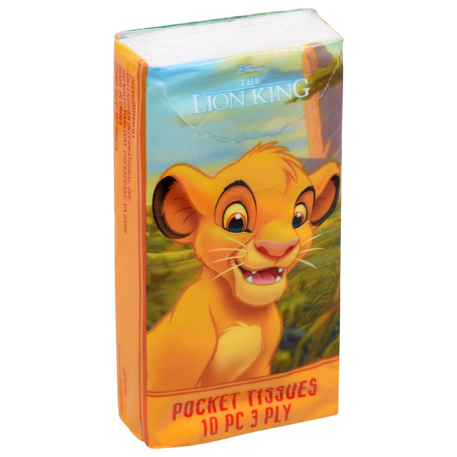 Licensed Character 3-Ply Pocket Tissues, 4-ct. Packs (Pack of 48)