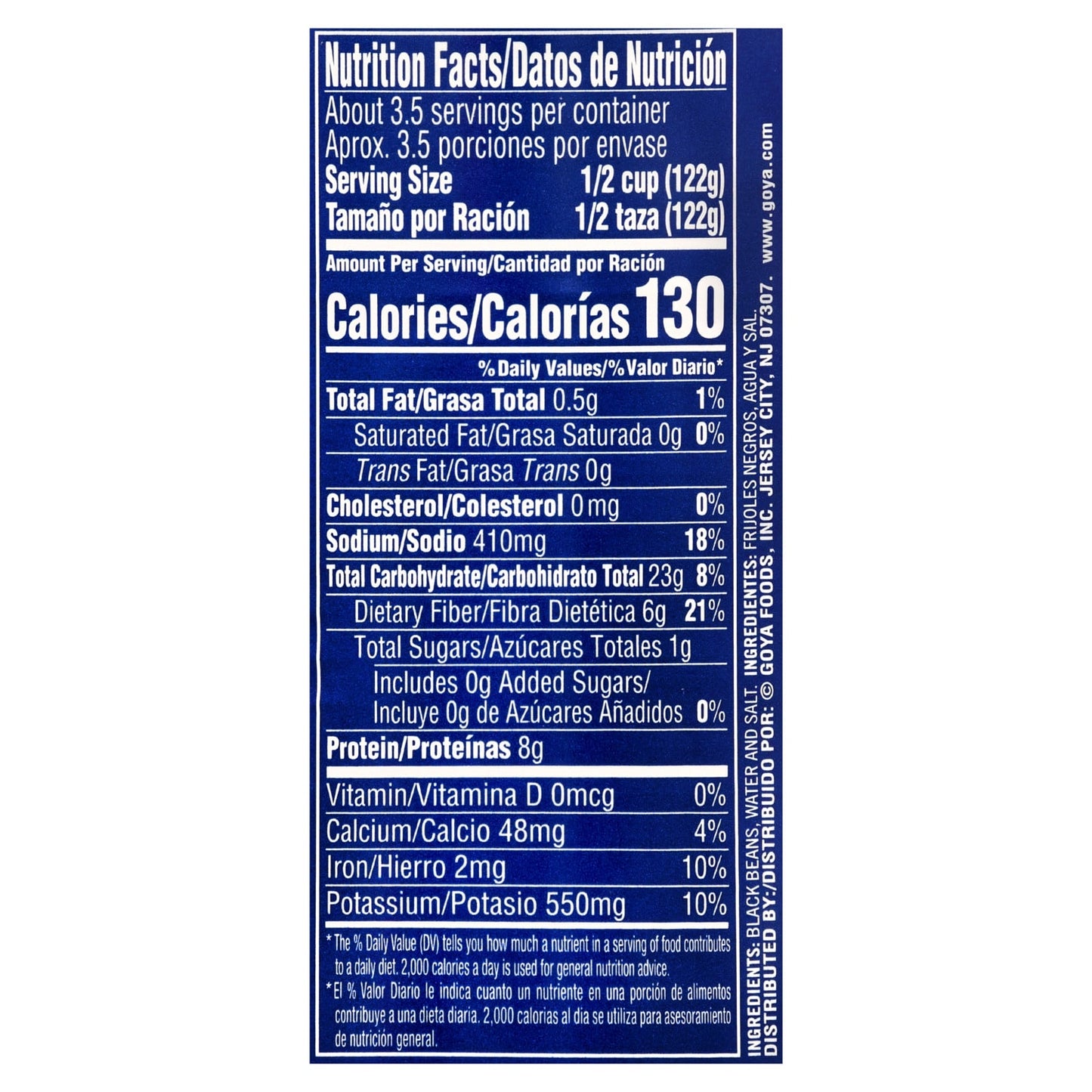 Goya Black Beans, 15.5-oz. Cans (Pack of 24)