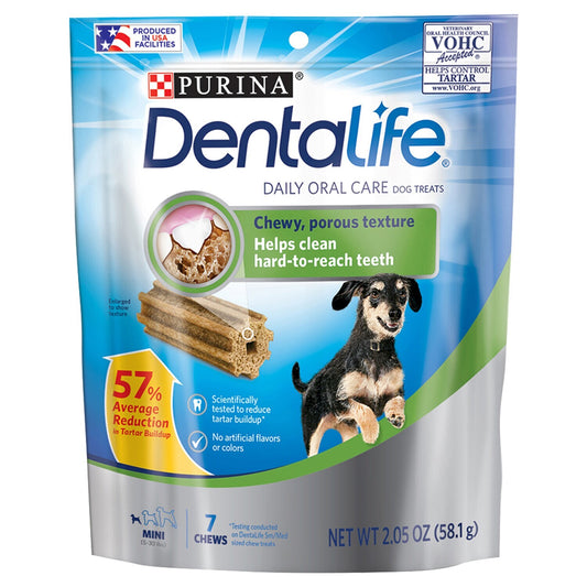 Purina Dental Life Daily Oral Care Dog Treats, 2-oz. Bags (Pack of 6)
