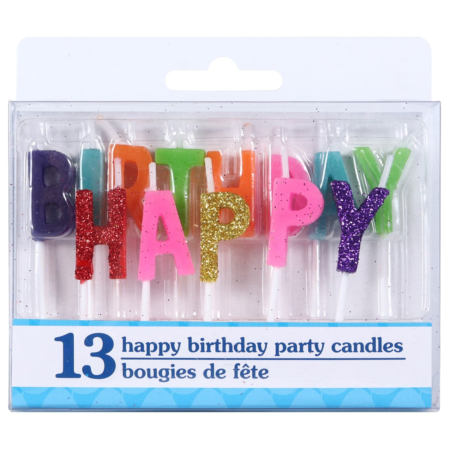 Letter-Shaped Happy Birthday Candles, 13-ct. Packs (Pack of 48)