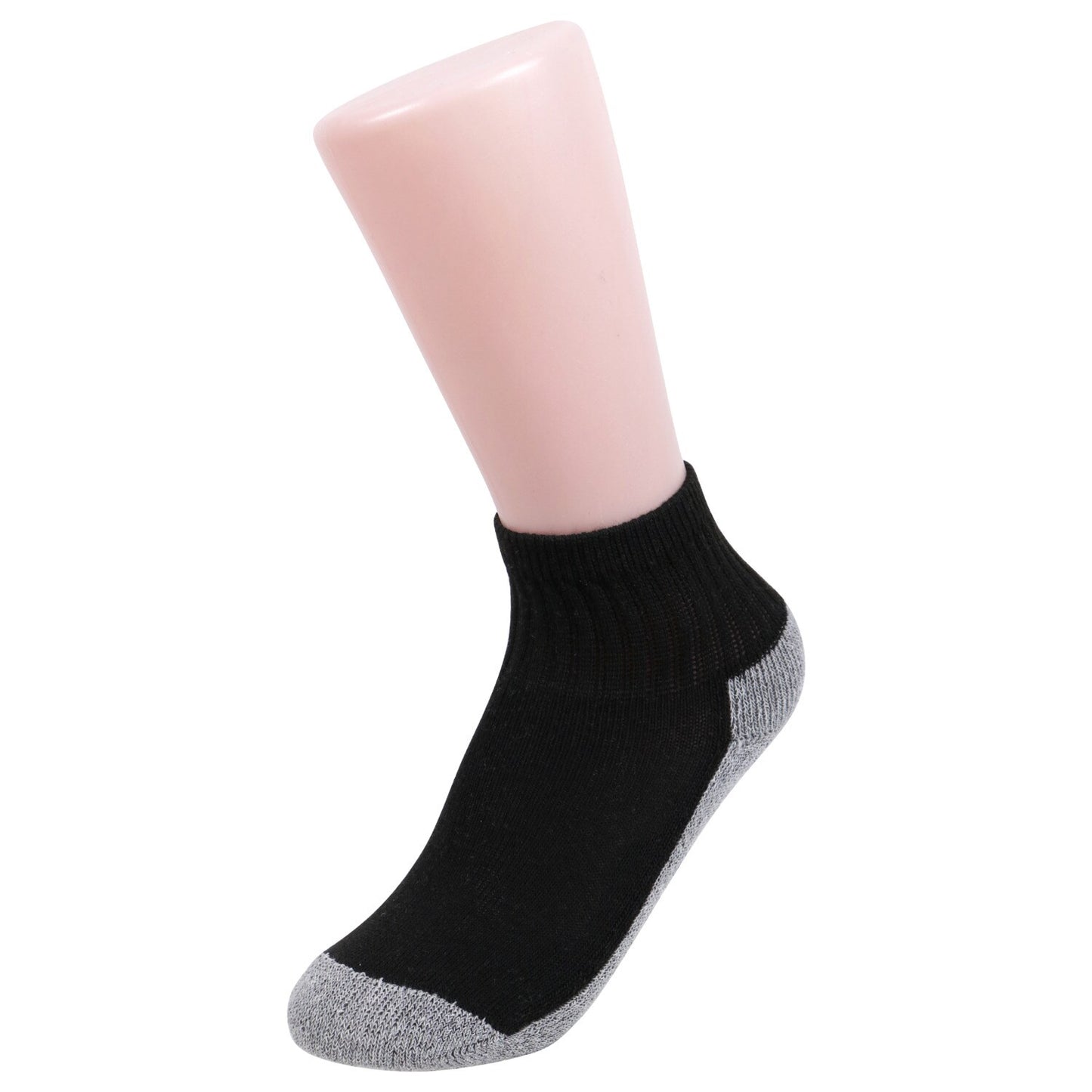 Juncture Kids 1/2 Cushion Quarter Socks, 2 Pair Packs (Pack of 36)