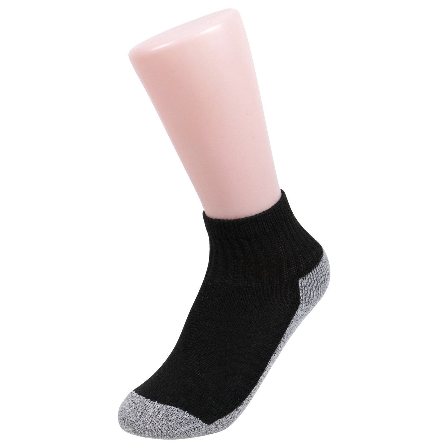 Juncture Kids 1/2 Cushion Quarter Socks, 2 Pair Packs (Pack of 36)