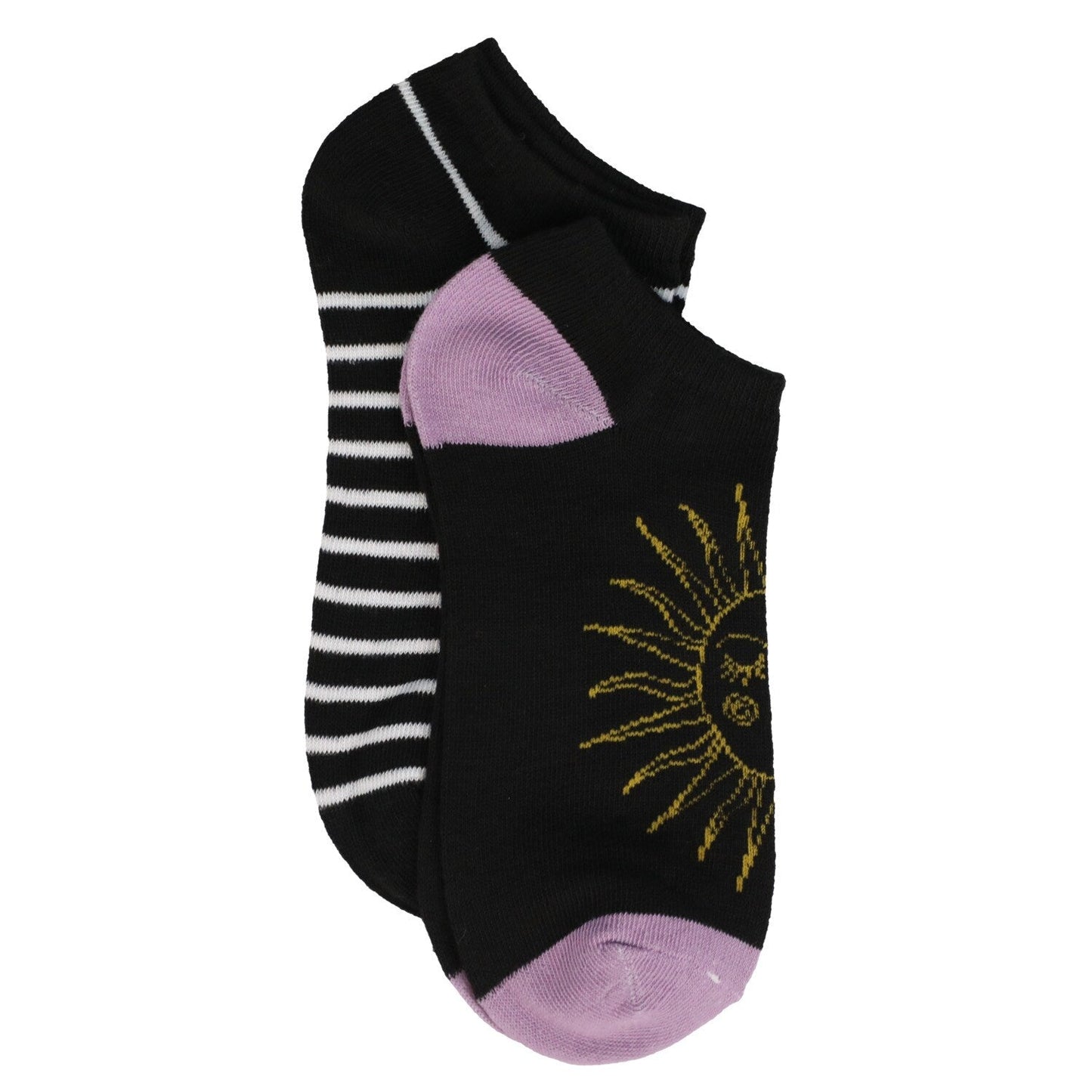 Women's Printed Low Cut and Crew Socks 2 Pair Packs (Pack of 36)