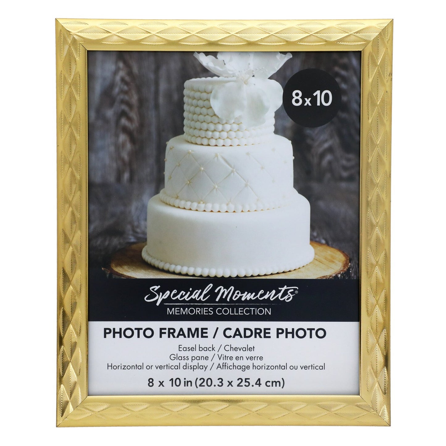 Special Gold Diamond Grooved Picture Frames, 8x10 in. (Pack of 12)