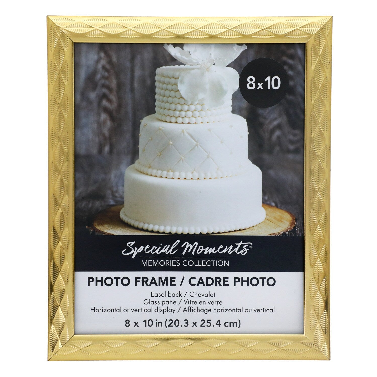 Special Gold Diamond Grooved Picture Frames, 8x10 in. (Pack of 12)
