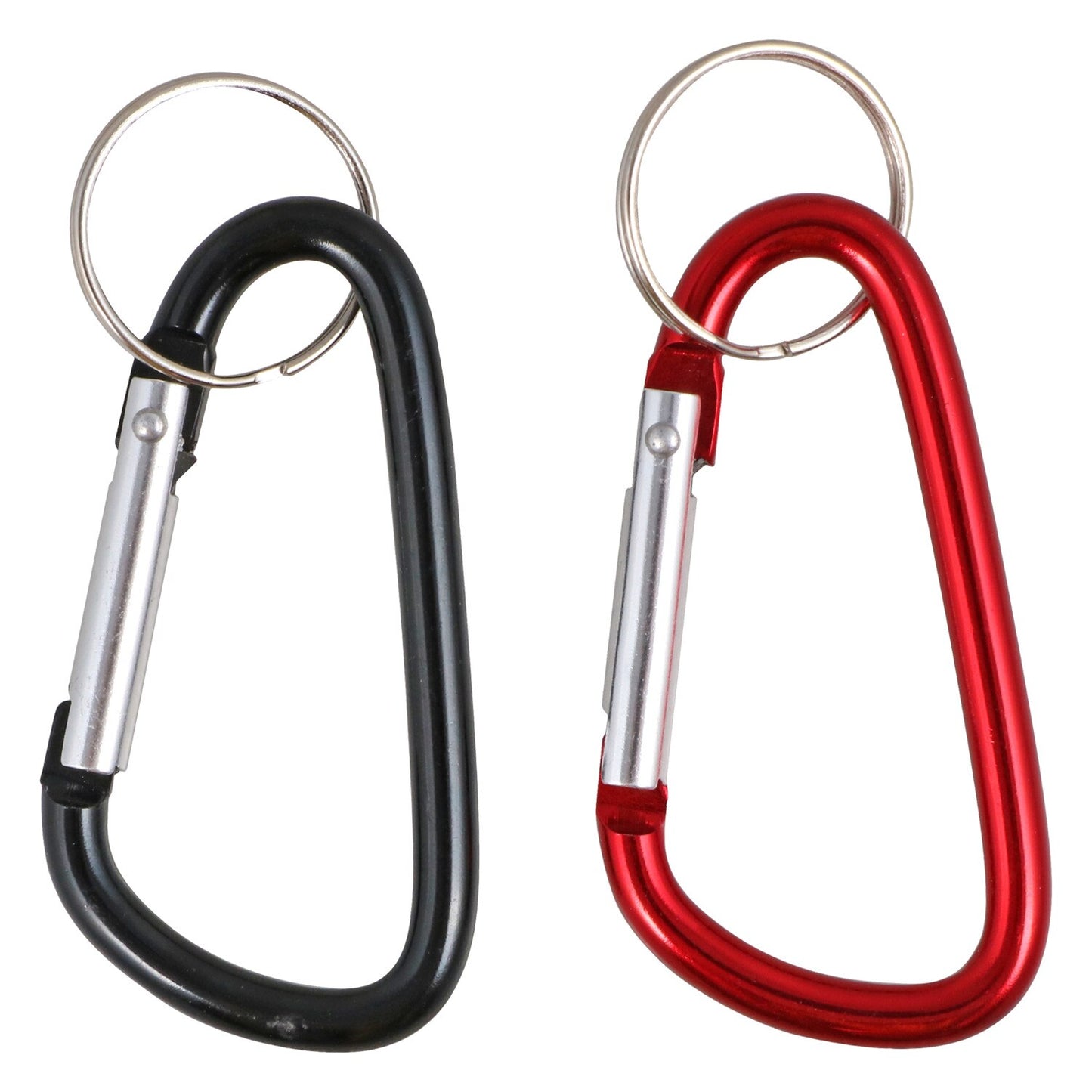 Tool Bench Hardware Carabiner Clips with Key Rings, 2-ct. Packs (Pack of 48)