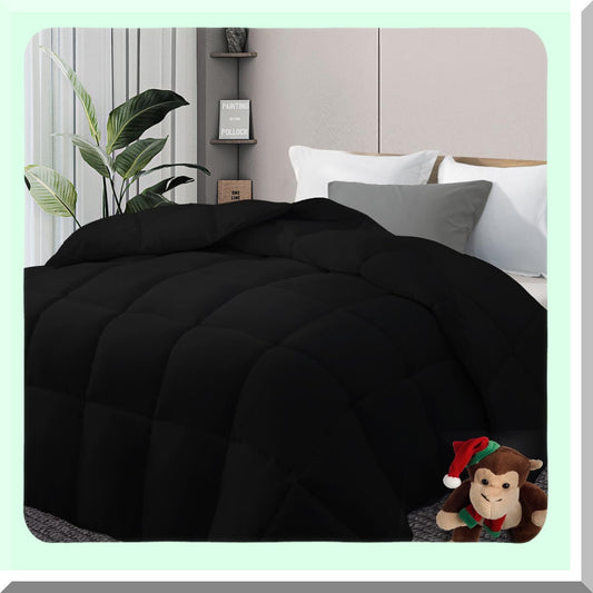 Black Diamond All Season Comforter - Lightweight Quilted Duvet Insert with Corner Tabs - King Size 102x90 Inches - Down Alternative Hotel Quality Bedding