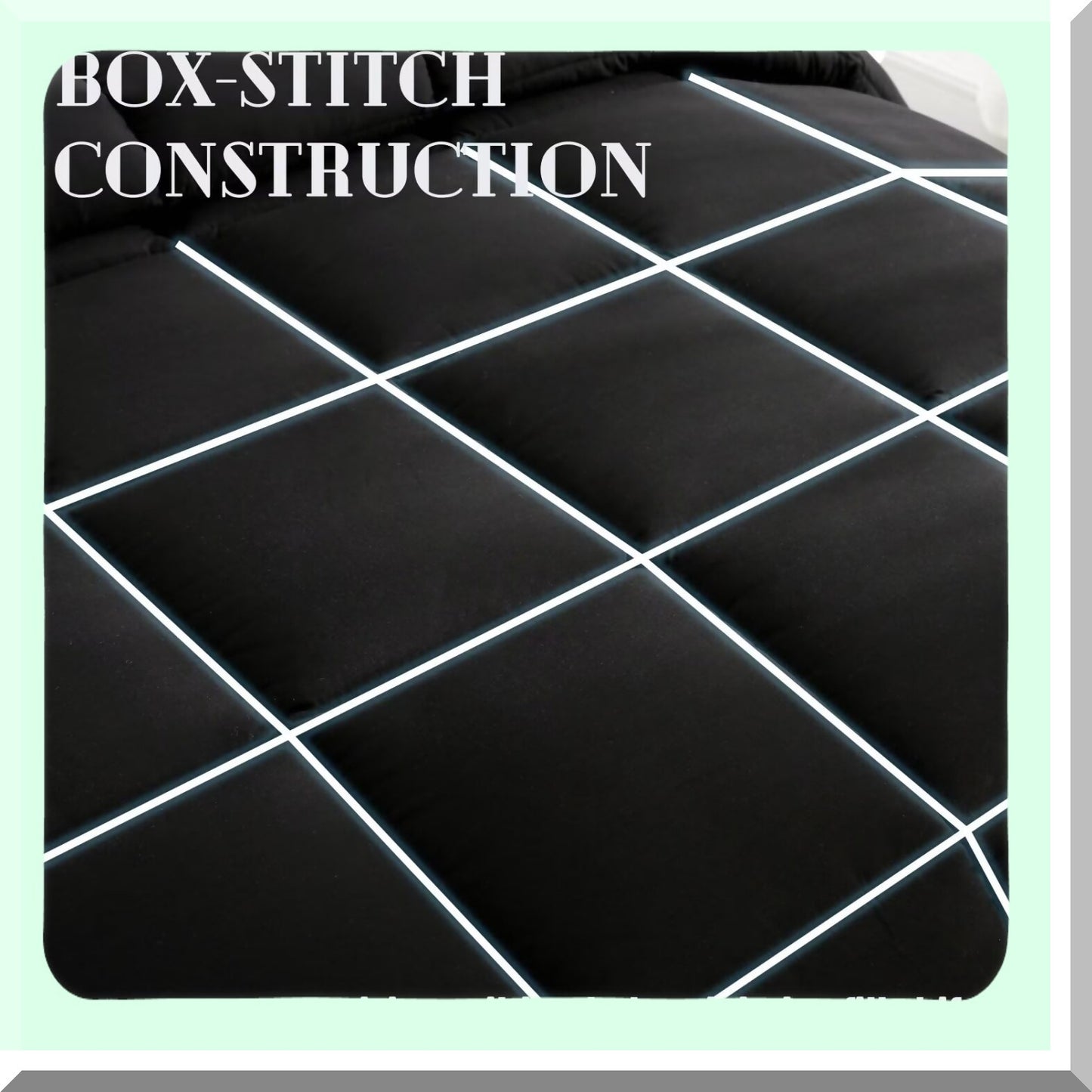 Black Diamond All Season Comforter - Lightweight Quilted Duvet Insert with Corner Tabs - King Size 102x90 Inches - Down Alternative Hotel Quality Bedding