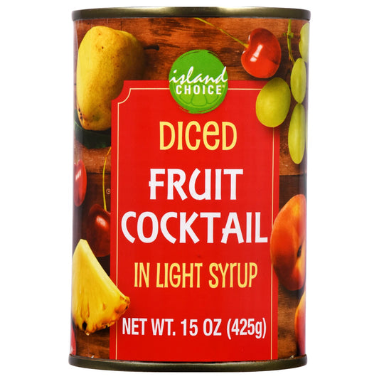 Island Choice Diced Fruit Cocktail, 15 oz. Cans (Pack of 24)