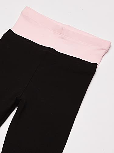 baby girls And Toddler Leggings Pants, Black/Shell 2 Pack, 4T US