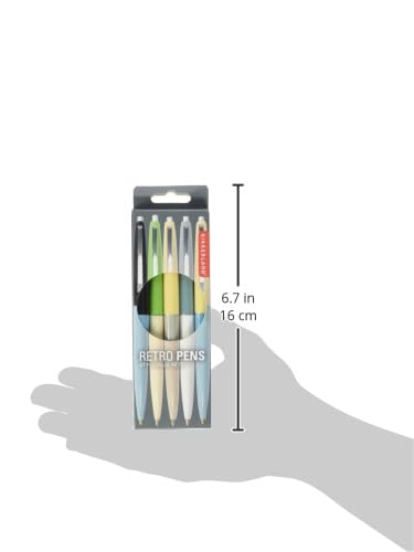Set of 5 Retro Multi Pens