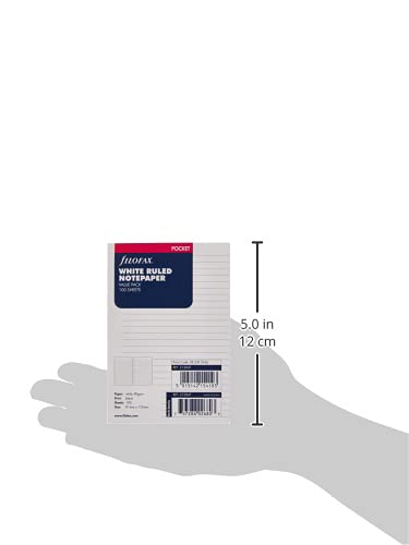 White ruled pocket paper pack
