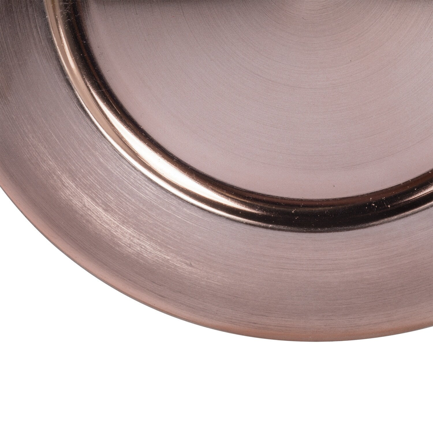 Metallic Rose Gold Plastic Charger Plates, 13 in. (Pack of 12)