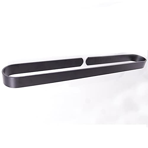 Bathroom Hardware Set Aluminum Black Wall Hanging Bathroom U-Shaped Towel Rack Bathrobe Single Hook Roll Paper Hook