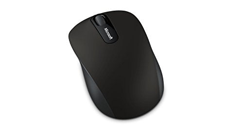 Bluetooth Mobile Mouse 3600 - Black. Comfortable Design, Right/Left Hand Use, 4-Way Scroll Wheel, Wireless Bluetooth Mouse for PC/Laptop/Desktop, Works with for Mac/Windows Computers