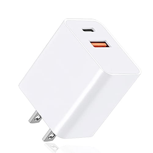 USB C Wall Charger Block, 20W Fast Speed Charging Box with Micro Plug Cube for Apple Watch Se Series 7, New iPhone 12 13 14 Pro/Pro Max, XR/XS/SE, AirPod iWatch iPad Pro/Air/Mini, Samsung S21 S20 S10