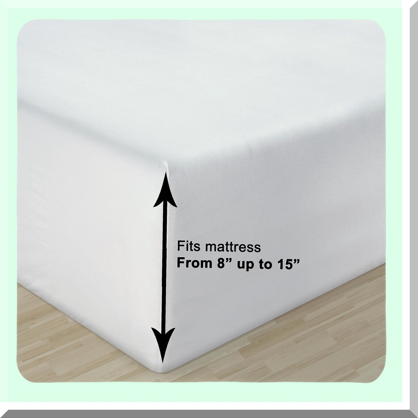 Breathable Cotton Twin Sheet Set - 3Pc Bedding Essentials with Deep Pocket Fitted Sheet - White Twin Size Sheets - Dorm Room Comfort - 100% Cotton