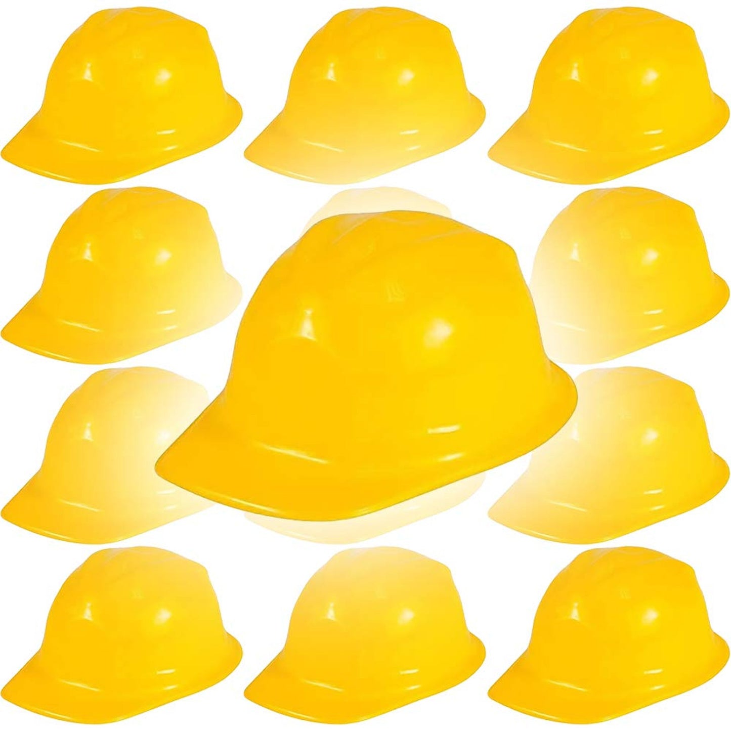Yellow Child Construction Helmet Party Supplies 12-Pack