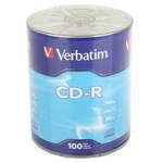(96524) CD-R 52X Silver Branded CDR Blank Media Discs 80Min/700MB in 100 Pack Shrink Wrap