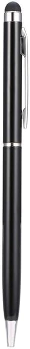 Black 2-in-1 Capacitive Touch Screen Stylus and Ballpoint Pen