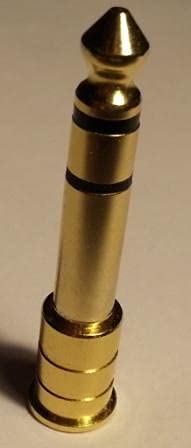 '- Connectors Pro 2-PK Premium Quality Gold Plated 1/8" 3.5mm Stereo Jack Female to 1/4" 6.3mm Plug Male Adapter, 2-Pack