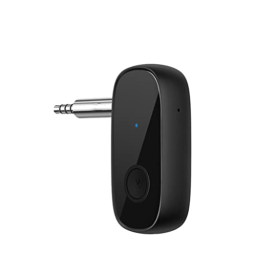 Bluetooth Receiver LL Wireless 5.0 Car Adapter Portable Audio 3.5mm Aux Microphone (Color : As Shown, Size : One Size)