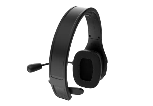 Storm in Black - Wireless Bluetooth Professional Trucker and Office Headset with Microphone, Dongle & Cooling Gel Ear Cushion - Fastest Charge, Noise Cancelling, Clear Sound, Bluetooth 5.0