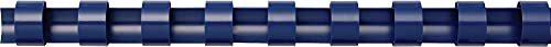Plastic combs with round back, 3/4 inch, navy, 100 pack