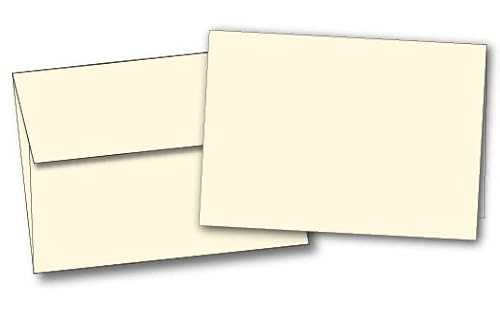 Heavyweight Small Cream Greeting Card Sets with Envelopes