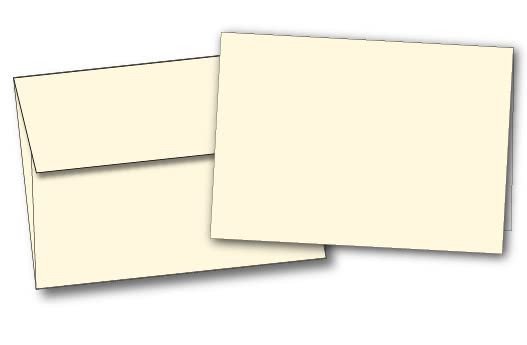 Heavyweight Small Cream Greeting Card Sets with Envelopes
