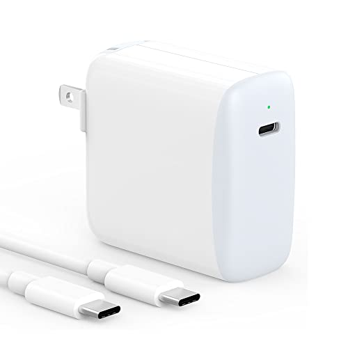 USB C Charger for MacBook Air 13 inch 2020/2019/2018, MacBook 12 in, iPad Pro/Air/Mini, 45W Type C Power Supply, Thunderbolt 3, LED, Foldable Plug, 6.6ft USB-C Charging Cable