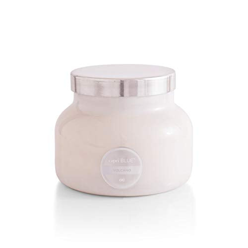 Scented Candle  Cotton Wick  Aromatherapy Candle  19 Oz  Volcano  White
