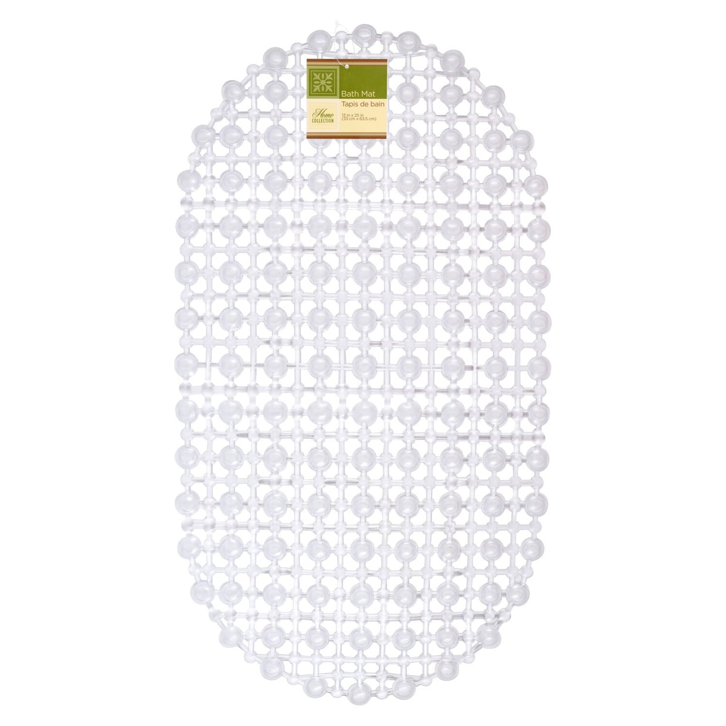 PVC Clear Bath Mat, 25x13 in. (Pack of 24)