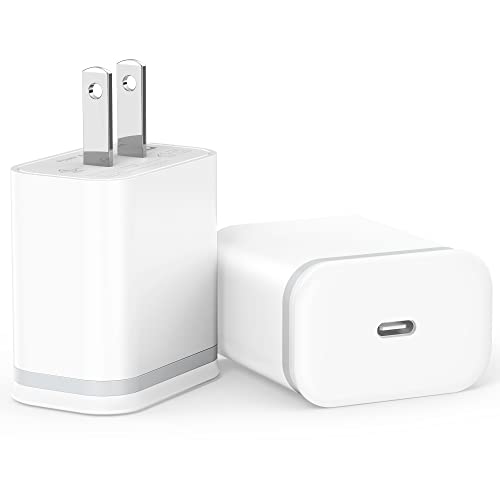 20W USB C Charger 2-Pack for iPhone and iPad