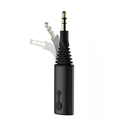 Bluetooth Receiver Transmitter 3.5mm 5.0 Music Adapter Headphone Speaker Wireless Audio TV (Color : As Shown, Size : One Size)