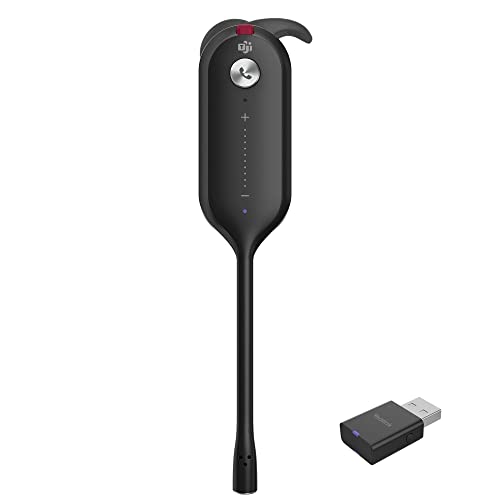 WH63 Wireless DECT Headset Ultra Portable Office Headset for Teams Zoom Compatible Single Ear Headset with a dongle Telephone Headset with Noise Canceling for Computer PC Laptop headsets