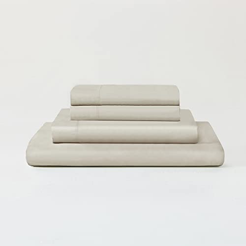 Premium 100% Austrian Eucalyptus Lyocell Tencel Sheet Set, Softer Than Silk, Architectural Digest 2022 Best Cooling Sheets ard Winner  4pc  2 Pillowcases 1 Fitted Sheet 1 Flat Fog, King)