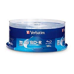 BD-R 25GB 16X Disc Spindle, Box of 25