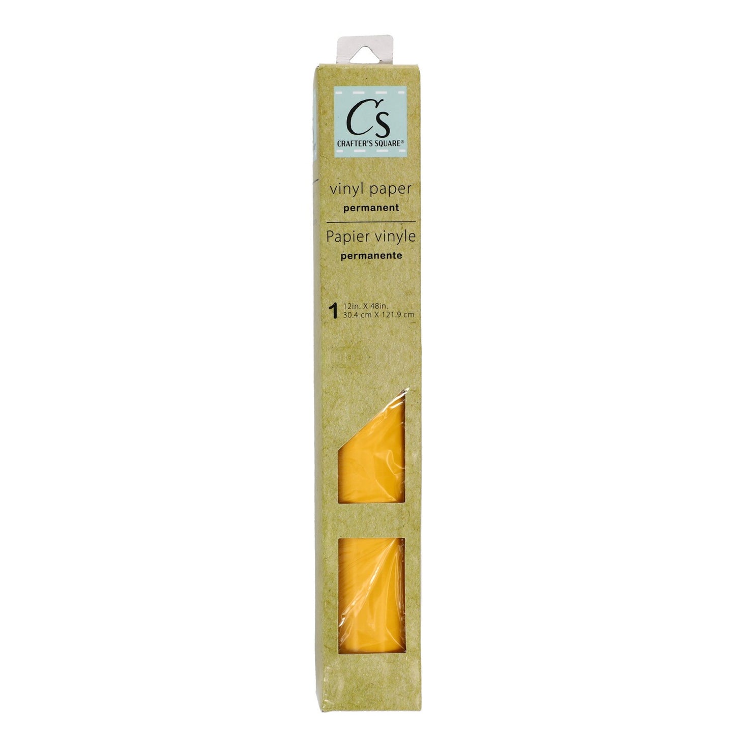 Crafter's Square Permanent Yellow Vinyl Paper, 48x12-in. (Pack of 4)