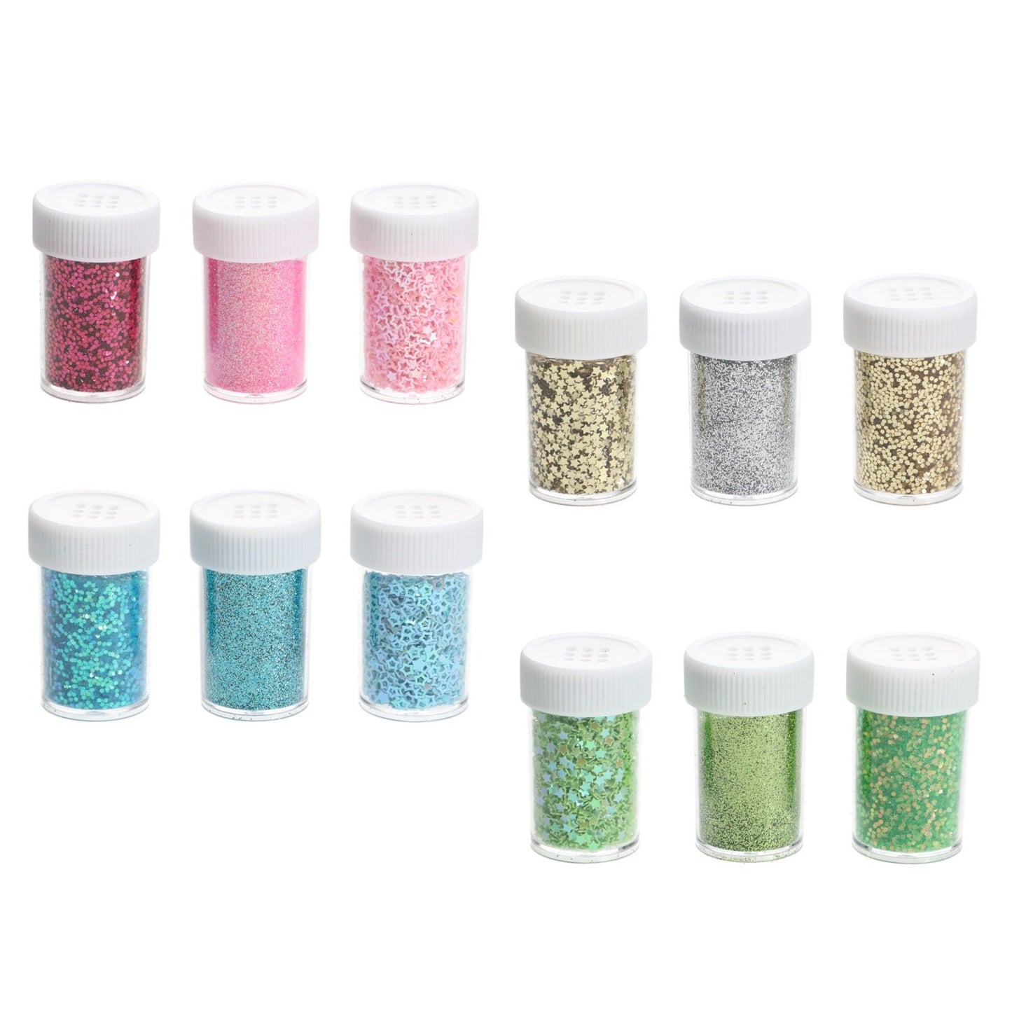 Crafter's Square Glittery Sequin Pots, 3-ct. (Pack of 36)