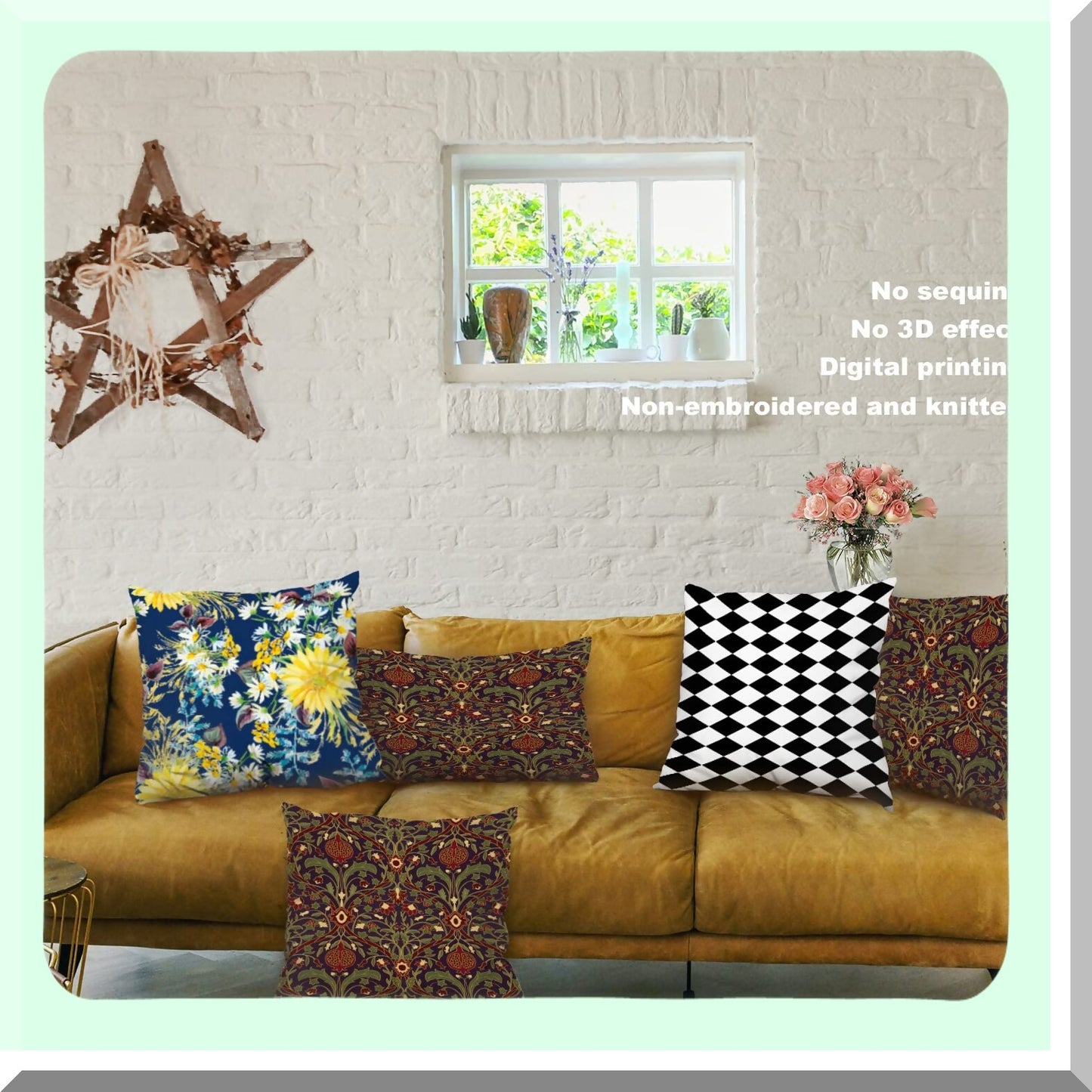 Vintage Floral Tapestry Lumbar Pillow Covers - Set of 2, Burgundy Garnet Decorative Throw Cushion for Sofa, Bedroom, Car - 12 x 20 Inches Cotton