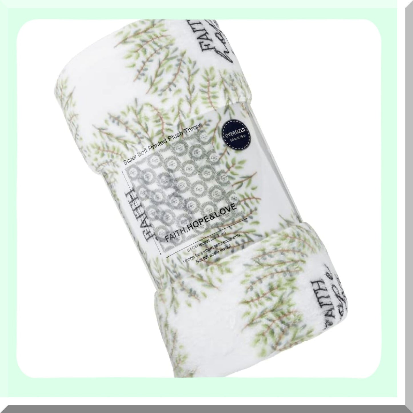 Ultimate Comfort Oversized Plush Throw Blanket 50" x 70" - Cozy, Soft, and Luxurious"